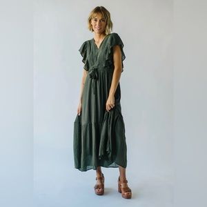 V-Neck Midi Dress Never Worn